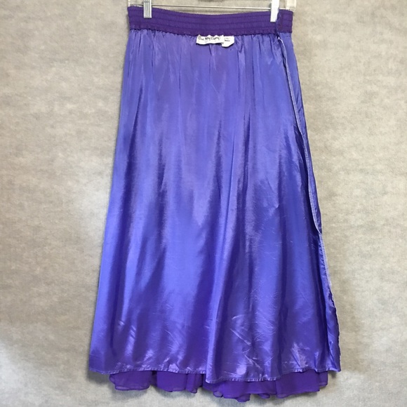 Vtg Full gathered  layered Easter skirt Elastic Waist 26-32” The Very Thing - Picture 3 of 15